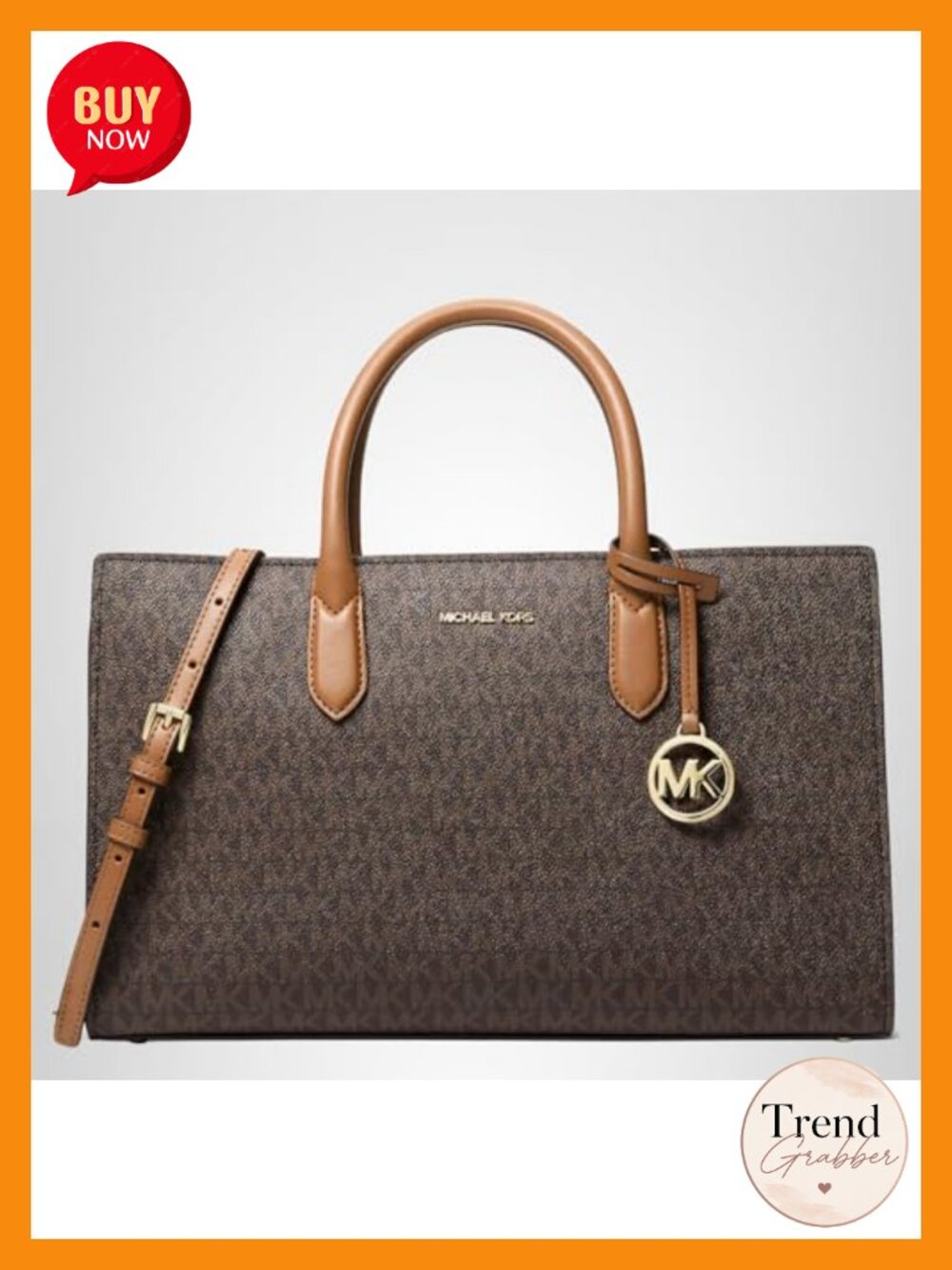 Signature Canvas Satchel with Crossbody Strap - Picture 1 of 2